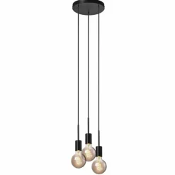 Luminaires Nordlux Suspensions|Suspension Nordlux PACO Noir, 3 lumières