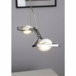 Luminaires Osram Éclairage Led|Suspension Osram Slingshot LED Chrome, 2 lumières