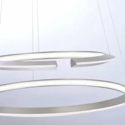 Luminaires Paul Neuhaus Éclairage Led|Suspension Paul Neuhaus ALESSA LED Argenté, 2 lumières, Télécommandes