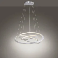 Luminaires Paul Neuhaus Suspensions|Suspension Paul Neuhaus ALESSA LED Argenté, 3 lumières, Télécommandes