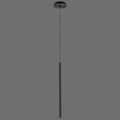 Luminaires Paul Neuhaus Éclairage Led|Suspension Paul Neuhaus FLUTE LED Noir, 1 lumière