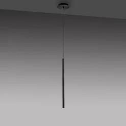 Luminaires Paul Neuhaus Éclairage Led|Suspension Paul Neuhaus FLUTE LED Noir, 1 lumière