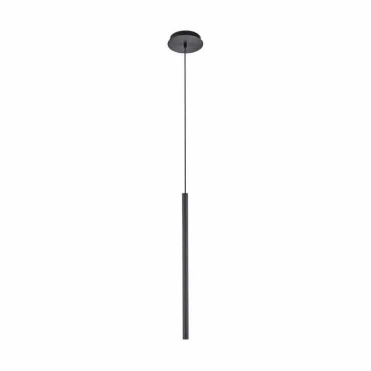 Luminaires Paul Neuhaus Éclairage Led|Suspension Paul Neuhaus FLUTE LED Noir, 1 lumière