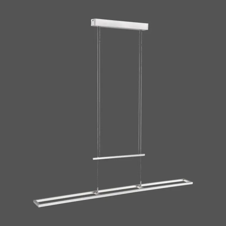 Luminaires Paul Neuhaus Suspensions|Suspension Paul Neuhaus INIGO LED Acier inoxydable, 2 lumières