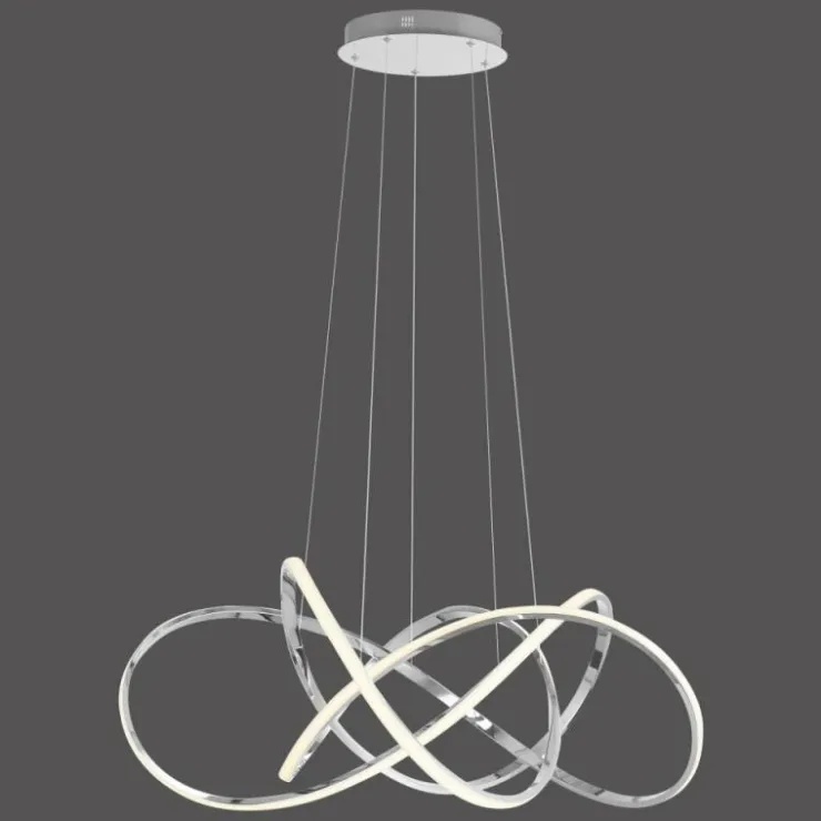 Luminaires Paul Neuhaus Éclairage Led|Suspension Paul Neuhaus KIRIBI LED Chrome, 1 lumière