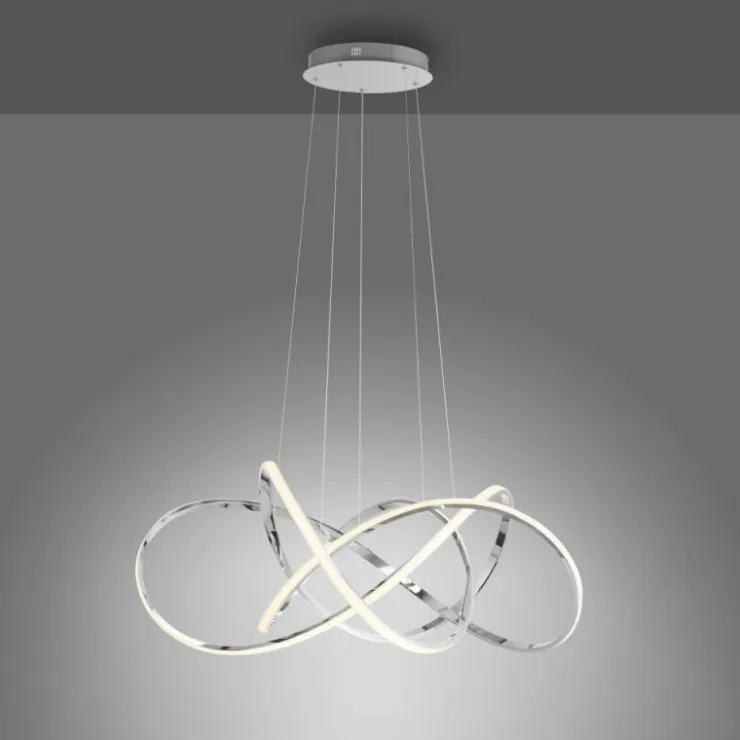 Luminaires Paul Neuhaus Éclairage Led|Suspension Paul Neuhaus KIRIBI LED Chrome, 1 lumière