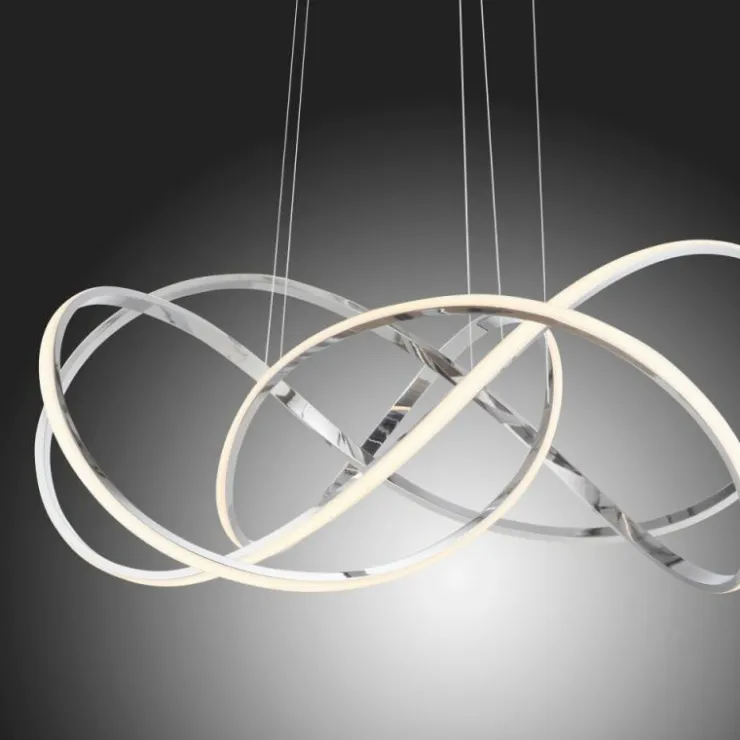 Luminaires Paul Neuhaus Éclairage Led|Suspension Paul Neuhaus KIRIBI LED Chrome, 1 lumière