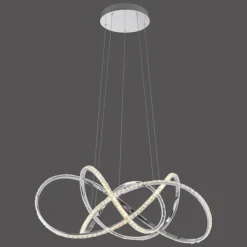 Luminaires Paul Neuhaus Éclairage Led|Suspension Paul Neuhaus KIRIBI LED Chrome, 1 lumière
