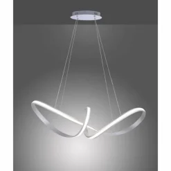 Luminaires Paul Neuhaus Éclairage Led|Suspension Paul Neuhaus MELINDA LED Acier inoxydable, 1 lumière