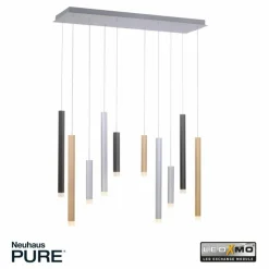Luminaires Paul Neuhaus Suspensions|Suspension Paul Neuhaus PURE-GEMIN LED Aluminium, Noir, 10 lumières