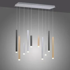 Luminaires Paul Neuhaus Suspensions|Suspension Paul Neuhaus PURE-GEMIN LED Aluminium, Noir, 10 lumières