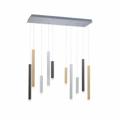 Luminaires Paul Neuhaus Suspensions|Suspension Paul Neuhaus PURE-GEMIN LED Aluminium, Noir, 10 lumières