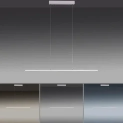Luminaires Paul Neuhaus Éclairage Led|Suspension Paul Neuhaus PURE-LITE LED Acier inoxydable, 1 lumière