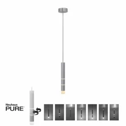 Luminaires Paul Neuhaus Éclairage Led|Suspension Paul Neuhaus PURE-VEGA LED Aluminium, 7 lumières