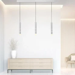 Luminaires Paul Neuhaus Éclairage Led|Suspension Paul Neuhaus PURE-VEGA LED Aluminium, 3 lumières