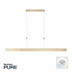 Luminaires Paul Neuhaus Éclairage Led|Suspension Paul Neuhaus PURE-MOTO LED Laiton, 3 lumières, Télécommandes