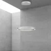 Luminaires Paul Neuhaus Éclairage Led|Suspension Paul Neuhaus PURE E-LOOP LED Argenté, 2 lumières, Télécommandes
