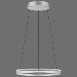 Luminaires Paul Neuhaus Éclairage Led|Suspension Paul Neuhaus PURE E-LOOP LED Argenté, 2 lumières, Télécommandes