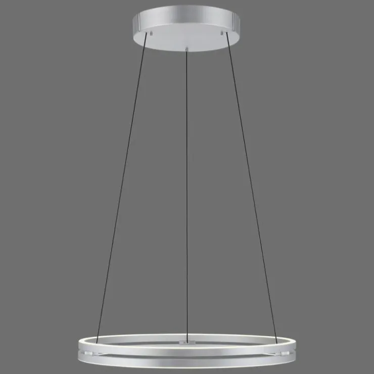 Luminaires Paul Neuhaus Éclairage Led|Suspension Paul Neuhaus PURE E-LOOP LED Argenté, 2 lumières, Télécommandes