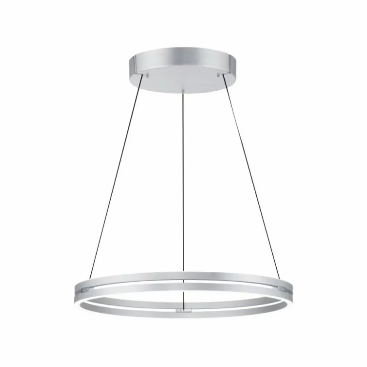 Luminaires Paul Neuhaus Éclairage Led|Suspension Paul Neuhaus PURE E-LOOP LED Argenté, 2 lumières, Télécommandes