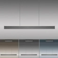 Luminaires Paul Neuhaus Éclairage Led|Suspension Paul Neuhaus PURE E-MOTION LED Gris, 1 lumière, Télécommandes