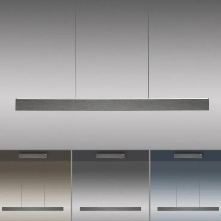 Luminaires Paul Neuhaus Éclairage Led|Suspension Paul Neuhaus PURE E-MOTION LED Gris, 1 lumière, Télécommandes
