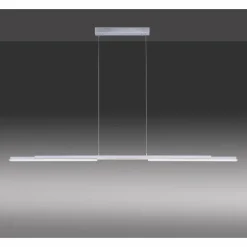 Suspension Paul Neuhaus Q-HENRIK LED Aluminium, 3 lumières, Télécommandes