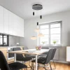 Suspension Paul Neuhaus Q-ETIENNE LED Noir, 3 lumières, Télécommandes