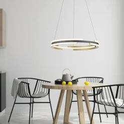 Suspension Paul Neuhaus Q-BELUGA LED Or, 1 lumière, Télécommandes