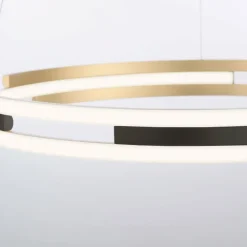 Suspension Paul Neuhaus Q-BELUGA LED Or, 1 lumière, Télécommandes