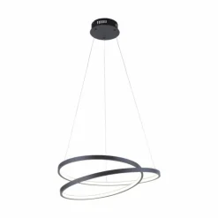 Luminaires Paul Neuhaus Suspensions|Suspension Paul Neuhaus ROMAN LED Noir, 1 lumière