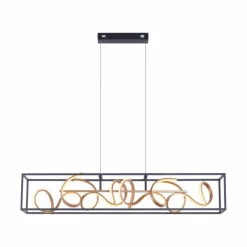 Luminaires Paul Neuhaus Éclairage Led|Suspension Paul Neuhaus SELINA LED Noir, 4 lumières