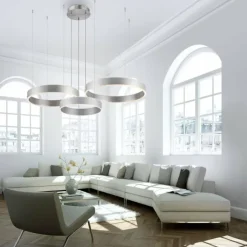 Luminaires Paul Neuhaus Éclairage Led|Suspension Paul Neuhaus SCULLI LED Argenté, 2 lumières