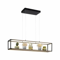 Luminaires Paul Neuhaus Éclairage Led|Suspension Paul-Neuhaus CONTURA LED Noir, 4 lumières