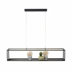 Luminaires Paul Neuhaus Éclairage Led|Suspension Paul-Neuhaus CONTURA LED Noir, 4 lumières