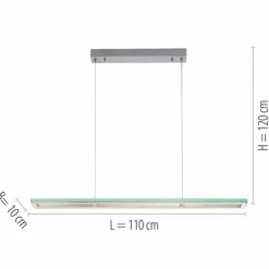 Luminaires Paul Neuhaus Éclairage Led|Suspension Paul-Neuhaus HELIX LED Aluminium, 2 lumières, Télécommandes