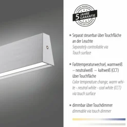 Luminaires Paul Neuhaus Suspensions|Suspension Paul-Neuhaus NANIA LED Argenté, 1 lumière