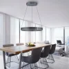 Luminaires Paul Neuhaus Éclairage Led|Suspension Paul-Neuhaus PURE E-CLIPSE LED Gris, 2 lumières, Télécommandes