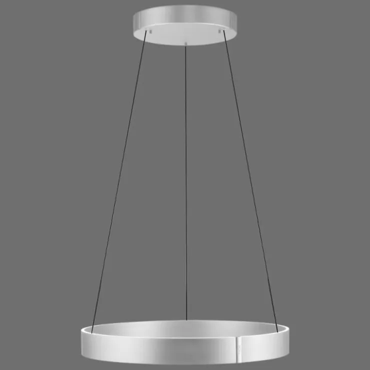 Luminaires Paul Neuhaus Éclairage Led|Suspension Paul-Neuhaus PURE E-CLIPSE LED Argenté, 2 lumières, Télécommandes
