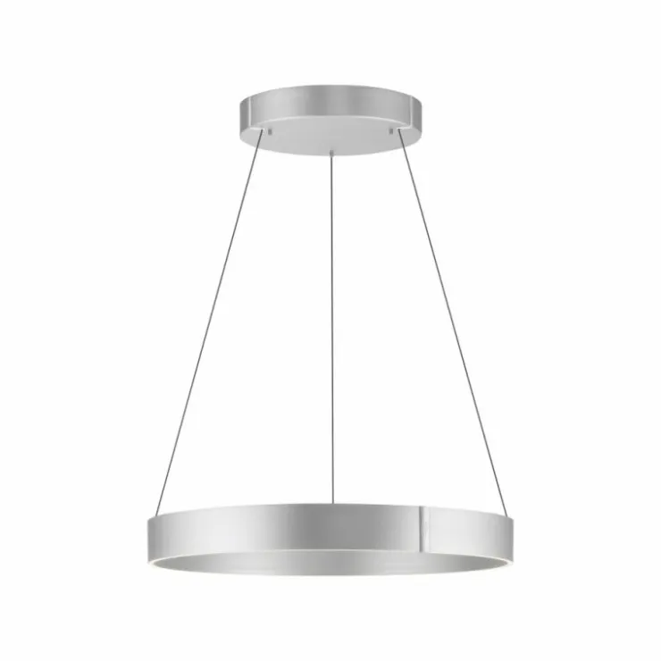 Luminaires Paul Neuhaus Éclairage Led|Suspension Paul-Neuhaus PURE E-CLIPSE LED Argenté, 2 lumières, Télécommandes