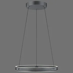 Luminaires Paul Neuhaus Éclairage Led|Suspension Paul-Neuhaus PURE E-LOOP LED Gris, 2 lumières, Télécommandes