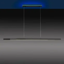 Suspension Paul-Neuhaus Q-ARIAN LED Anthracite, 4 lumières, Télécommandes
