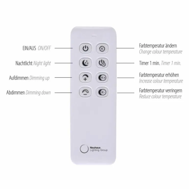 Luminaires Paul Neuhaus Éclairage Led|Suspension Paul-Neuhaus TESSARA LED Anthracite, 1 lumière, Télécommandes