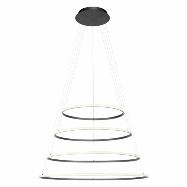 Luminaires Paul Neuhaus Éclairage Led|Suspension Paul-Neuhaus TESSARA LED Anthracite, 1 lumière, Télécommandes