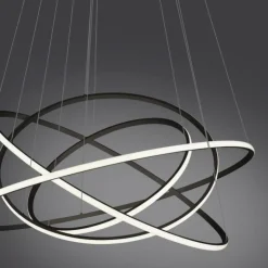 Luminaires Paul Neuhaus Éclairage Led|Suspension Paul-Neuhaus TESSARA LED Anthracite, 1 lumière, Télécommandes