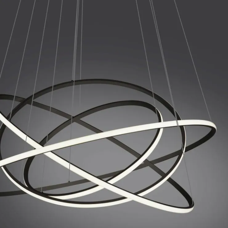 Luminaires Paul Neuhaus Éclairage Led|Suspension Paul-Neuhaus TESSARA LED Anthracite, 1 lumière, Télécommandes