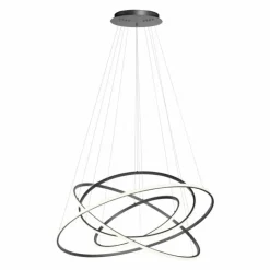Luminaires Paul Neuhaus Éclairage Led|Suspension Paul-Neuhaus TESSARA LED Anthracite, 1 lumière, Télécommandes