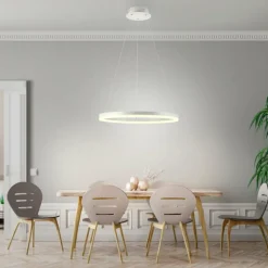 Luminaires Paul Neuhaus Éclairage Led|Suspension Paul-Neuhaus TITUS LED Blanc, 1 lumière
