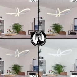 hofstein Éclairage Led|Suspension Pitasch LED Blanc, 1 lumière