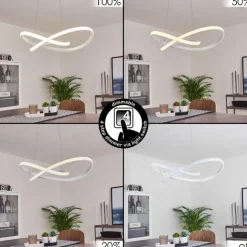 hofstein Éclairage Led|Suspension Pitasch LED Blanc, 1 lumière